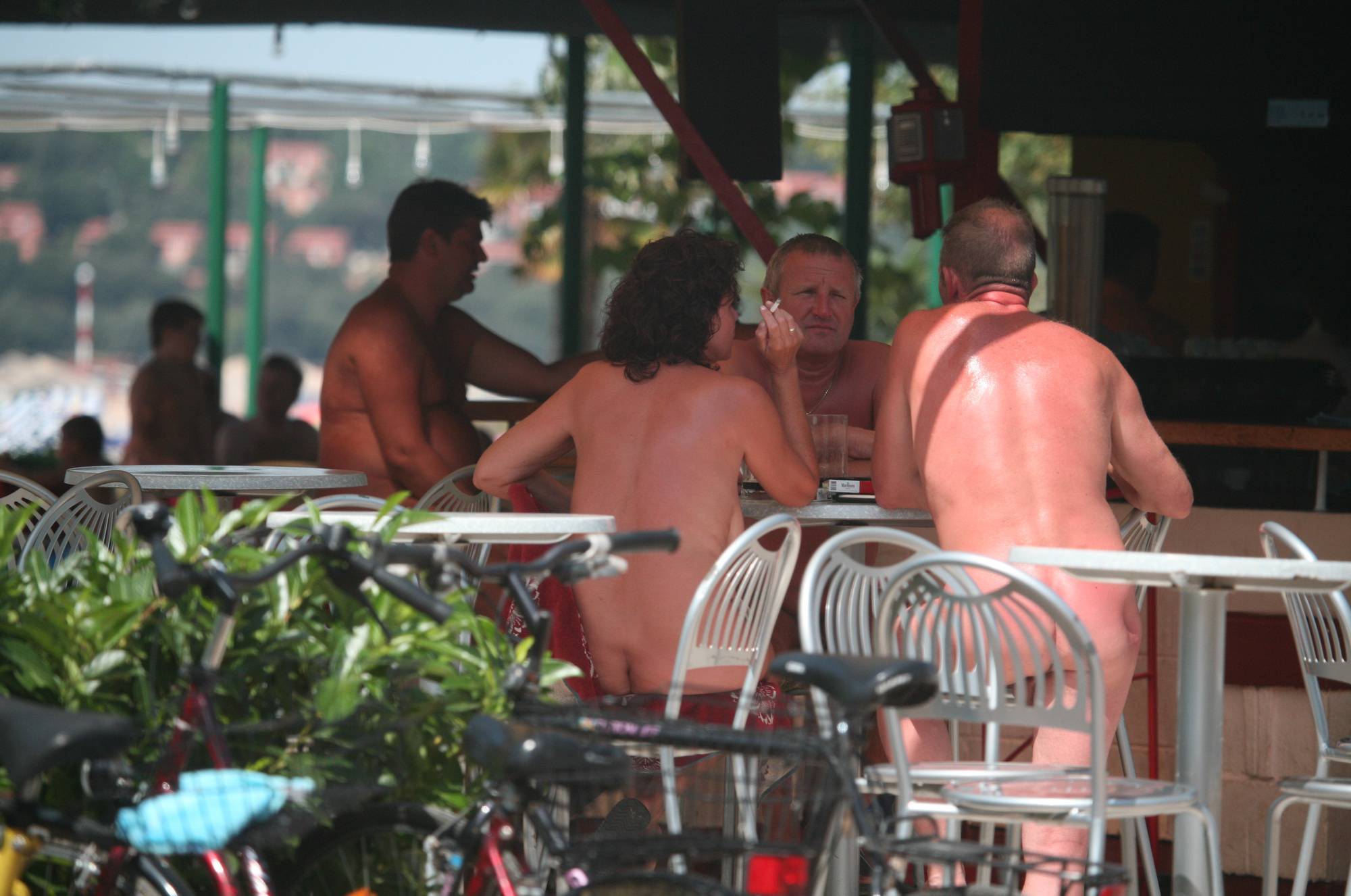 Pure Naturism Images Crete FKK Light Dinning - 1