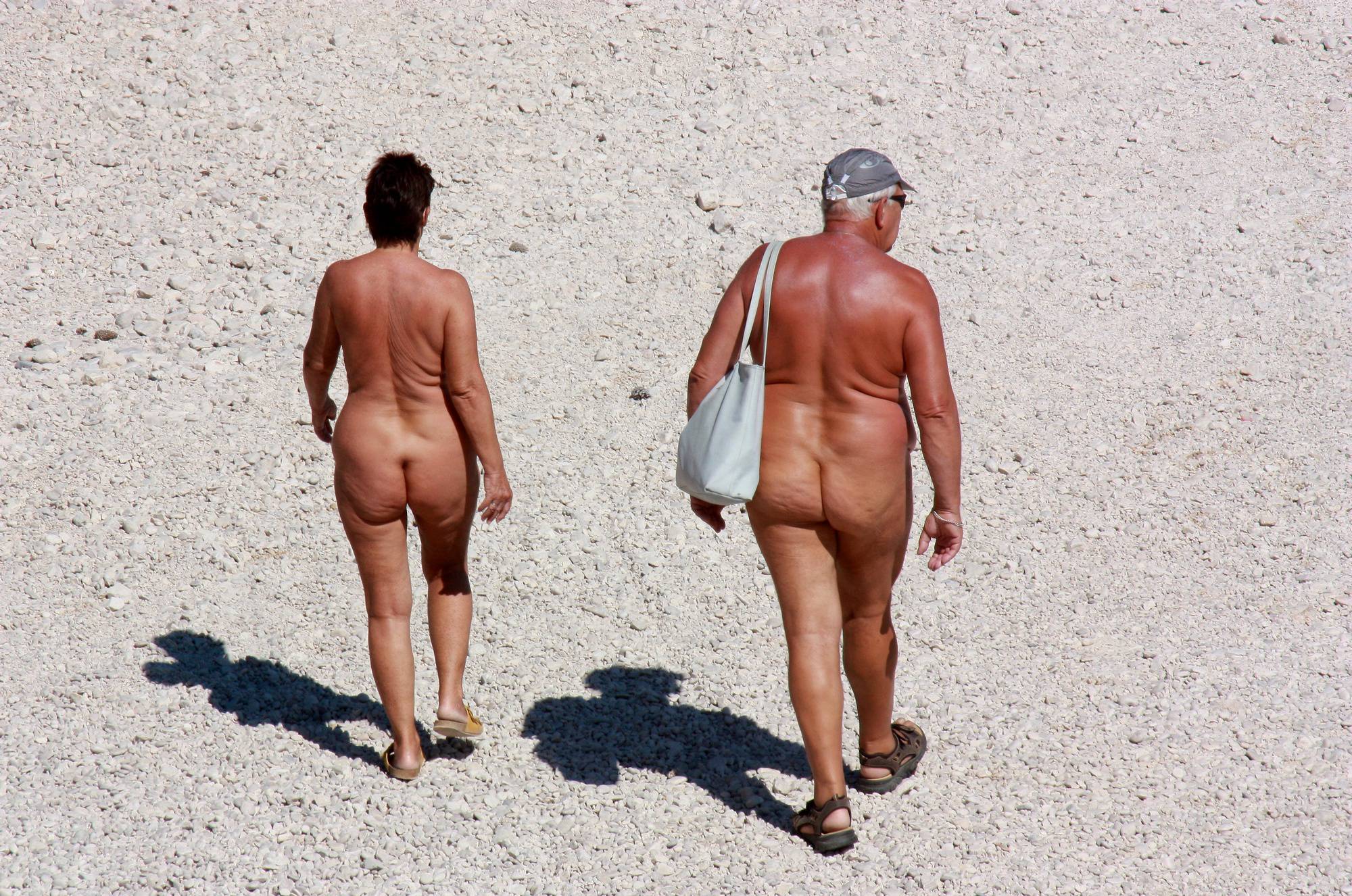 Pure Naturism Gallery Boy and His Dad Beach Walk - 2