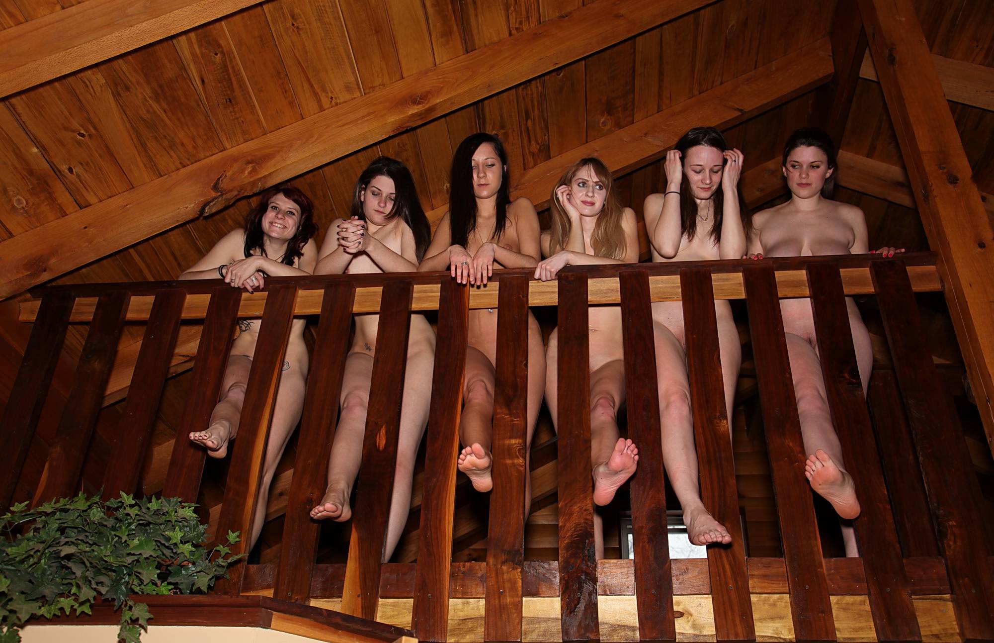 Pure Naturism Pics Climbing In The Cabin - 1